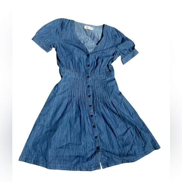 MADEWELL Denim Daylily Dress Size 0 Annetta Wash - Picture 3 of 6